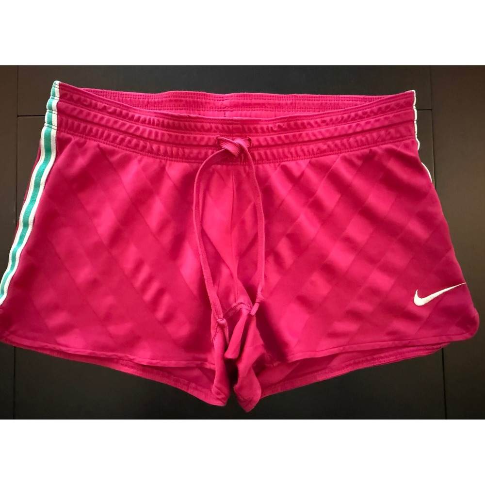 Nike Womens Dri-FIT Training Shorts‎ Size Small Fuschia Athletic Run Yoga Gym